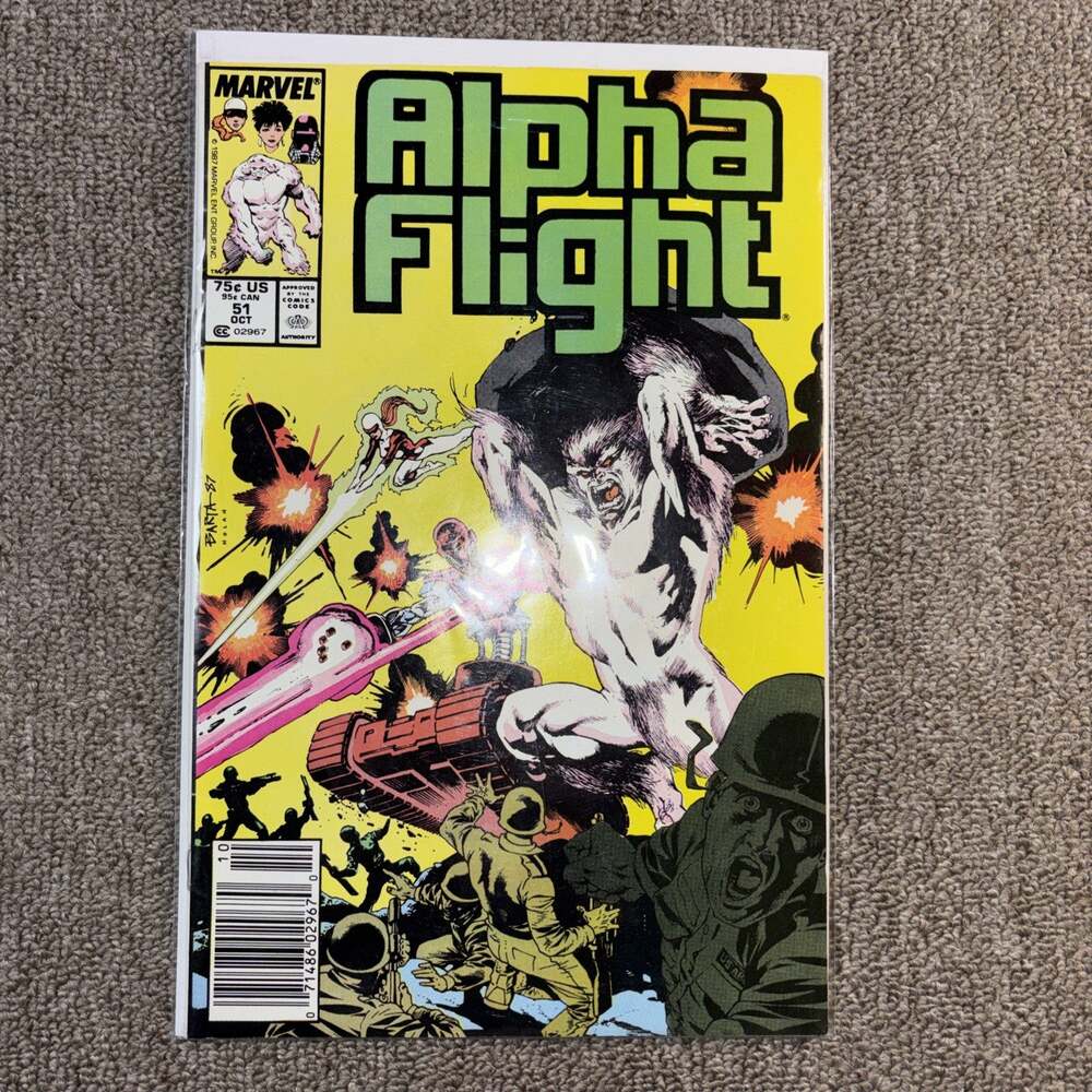 Alpha Flight #51 (Marvel Comics October 1987) Excellent Condition